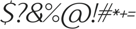 Ethna Light Italic otf (300) Font OTHER CHARS