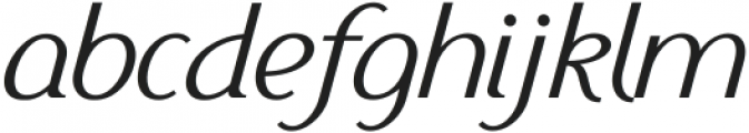 Ethna Light Italic otf (300) Font LOWERCASE