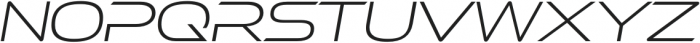 Ethnocentric ExtraLight Italic otf (200) Font LOWERCASE
