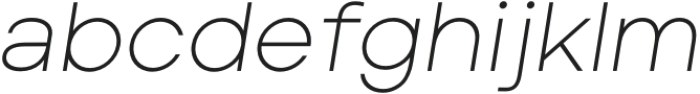 Ethos Nova Light Italic otf (300) Font LOWERCASE