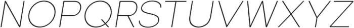Ethos Nova Thin Italic otf (100) Font UPPERCASE