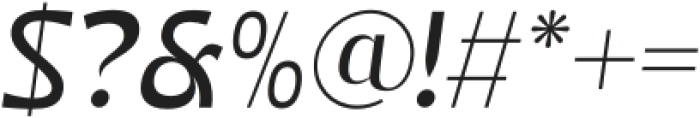 Etnier-Oblique otf (400) Font OTHER CHARS