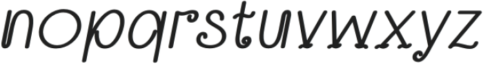 Ettobay Bold Slant otf (700) Font LOWERCASE
