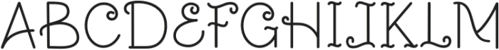 Ettobay Regular otf (400) Font UPPERCASE