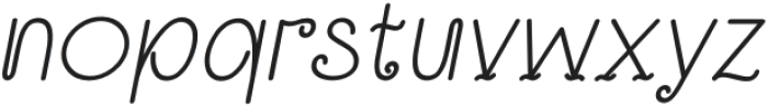 Ettobay Slant otf (400) Font LOWERCASE