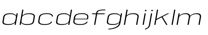 ETC ANYBODY LIGHT EXTENDED ITALIC Font LOWERCASE