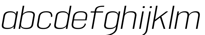 ETC ANYBODY LIGHT ITALIC Font LOWERCASE