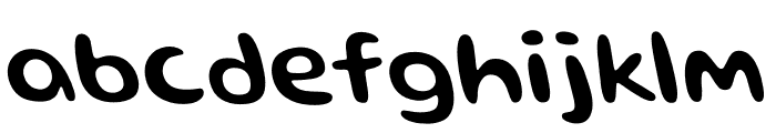 ETC GLUTEN  MEDIUM REVERSE ITALIC Font LOWERCASE