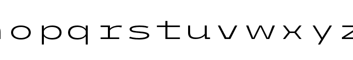 ETC Trispace Light Extended Font LOWERCASE