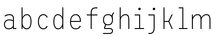 ETC Trispace Thin Narrow Font LOWERCASE