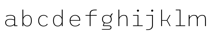 ETC Trispace Thin Font LOWERCASE