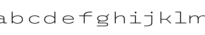 ETC Trispace Ultra Light Extended Font LOWERCASE