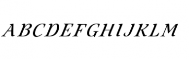 Eterea Calligraphic Caps Italic Font LOWERCASE