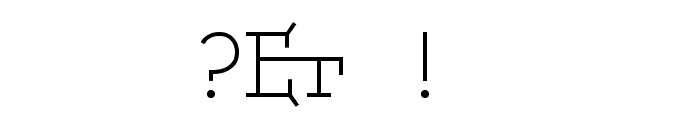 ETH Serif Font OTHER CHARS