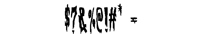Eternal Darkness Font OTHER CHARS