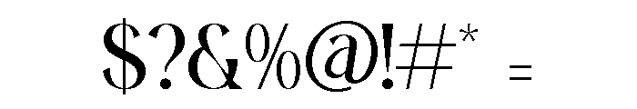 Eternalo Font OTHER CHARS