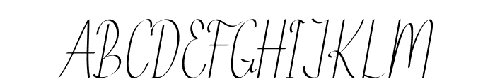 Ethelyne Italic Font UPPERCASE