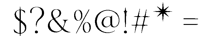 Ethereal Nymeria Personal Use R Font OTHER CHARS