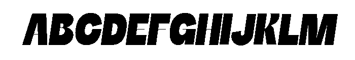 Etnier DEMO Oblique Font UPPERCASE