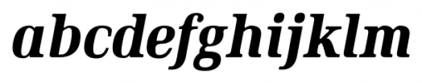 Ethos Condensed Heavy Italic Font LOWERCASE