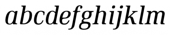 Ethos Condensed Italic Font LOWERCASE