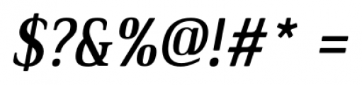Ethos Condensed Medium Italic Font OTHER CHARS