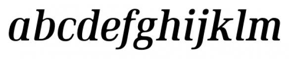 Ethos Condensed Medium Italic Font LOWERCASE