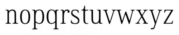 Ethos Condensed Thin Font LOWERCASE