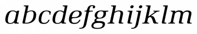 Ethos Expanded Italic Font LOWERCASE