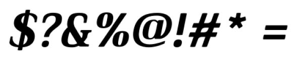 Ethos Heavy Italic Font OTHER CHARS