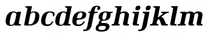 Ethos Heavy Italic Font LOWERCASE