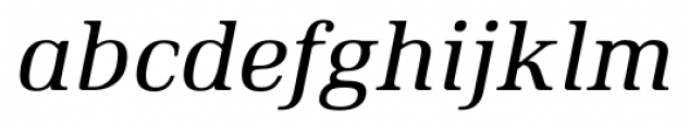 Ethos Italic Font LOWERCASE