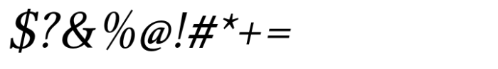 ET Jenson Condensed Italic Font OTHER CHARS