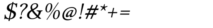 ET Jenson Italic Font OTHER CHARS