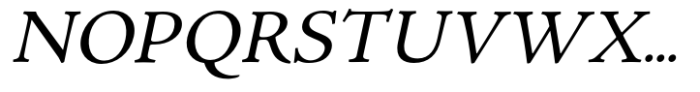 ET Jenson Italic Font UPPERCASE