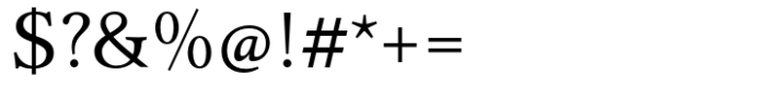 ET Jenson Regular Font OTHER CHARS