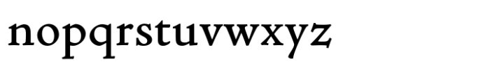 ET Jenson Semi Bold Font LOWERCASE