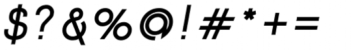 Etalon Bold Italic Font OTHER CHARS