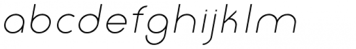 Etalon Light Italic Font LOWERCASE
