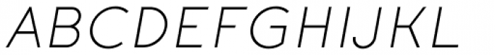 Etalon Regular Italic Font UPPERCASE