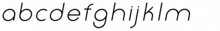 Etalon Regular Italic Font LOWERCASE