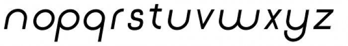 Etalon SemiBold Italic Font LOWERCASE