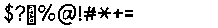 Etarick Font OTHER CHARS