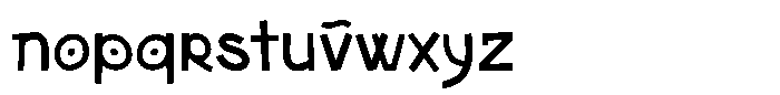 Etarick Font LOWERCASE
