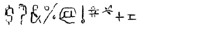 Etch A Sketch Font OTHER CHARS