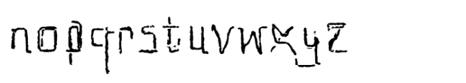 Etch A Sketch Font LOWERCASE