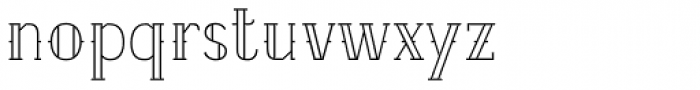 Etch Closed Font LOWERCASE