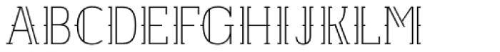 Etch Opened Font UPPERCASE