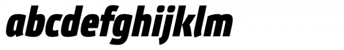 Etelka Black Condensed Italic Font LOWERCASE