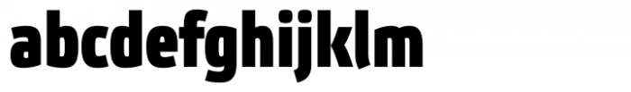 Etelka Black Condensed Font LOWERCASE